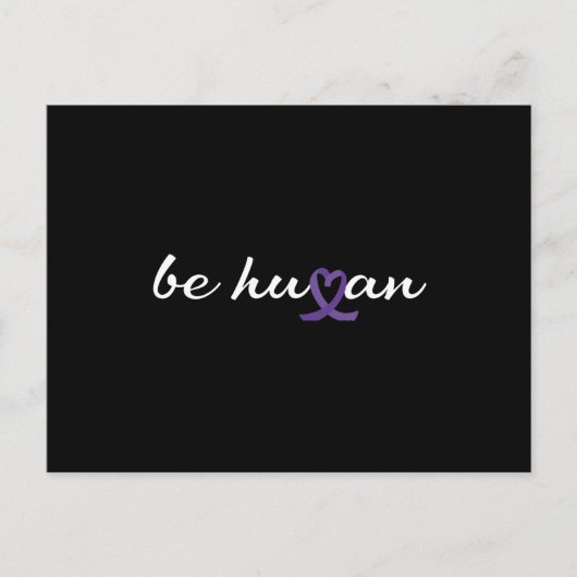 Wees de menselijke Oranje Shirt dag Briefkaart (Voorkant)