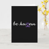 Wees de menselijke Oranje Shirt dag Kaart (Gele Bloem)