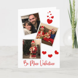 Wees de mijne drie fotokaarten feestdagen kaart