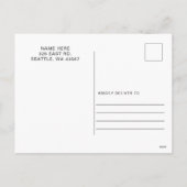 Wees de mijne Heart Cute valentijn liefde voor vak Feestdagenkaart (Achterkant)