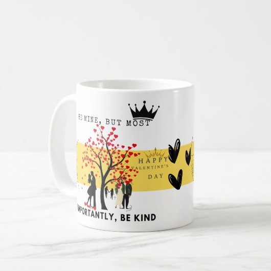 Wees de mijne, maar wees vriendelijk - hartverwarm koffiemok (Voorkant links)