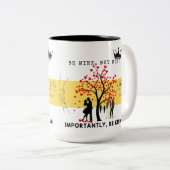 Wees de mijne, maar wees vriendelijk - hartverwarm tweekleurige koffiemok (Voorkant rechts)