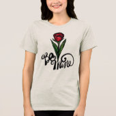 Wees de mijne Red Rose Valentijn Tri-Blend Shirt (Voorkant)