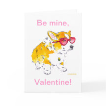 Wees de mijne, Valentijn! Corgi Kaart