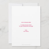 Wees de mijne! Valentijn platte Kaart. Hart en pij Kaart (Achterkant)