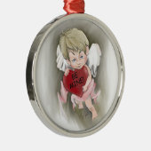 Wees de mijne Valentijn Premium Round Ornament (Rechts)