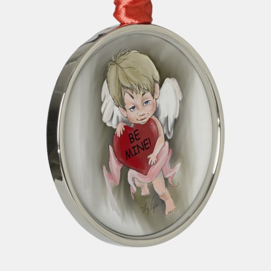 Wees de mijne Valentijn Premium Round Ornament (Rechts)