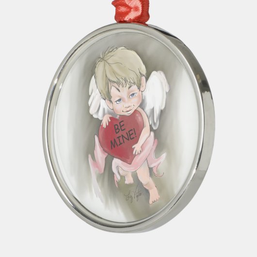 Wees de mijne Valentijn Premium Round Ornament (Links)