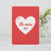 Wees de mijne Xo Feestdagenkaart (Staand voorkant)