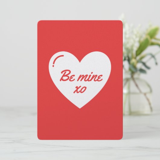 Wees de mijne Xo Feestdagenkaart (Staand voorkant)