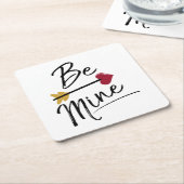 Wees de mijnstutten Valentijnse Kartonnen Onderzetters (Schuin)