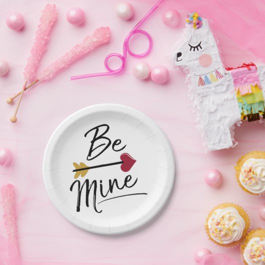 Wees de mijnstutten Valentijnse Papieren Bordje (Feest)