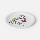 Wees de mijnstutten Valentijnse Papieren Bordje (Gekanteld)