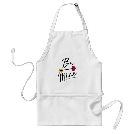 Wees de mijnstutten Valentijnse Standaard Schort (Voorkant)