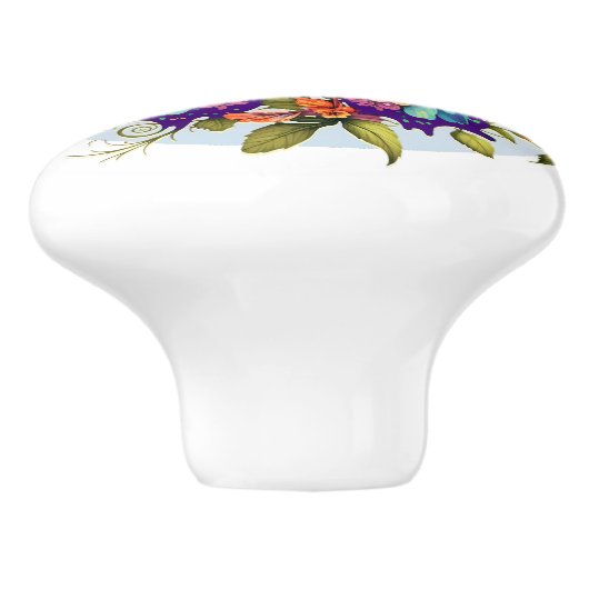 "Wees de mooie vlinder" keramische knop (Zijkant)