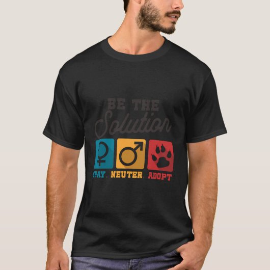 Wees de neutraliserende Dierenvrienden van de Spay T-shirt (Voorkant)