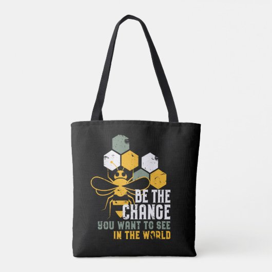 Wees de nieuwe grappige bijenpennen voor de bijent tote bag (Achterkant)
