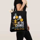 Wees de nieuwe grappige bijenpennen voor de bijent tote bag (Dichtbij)