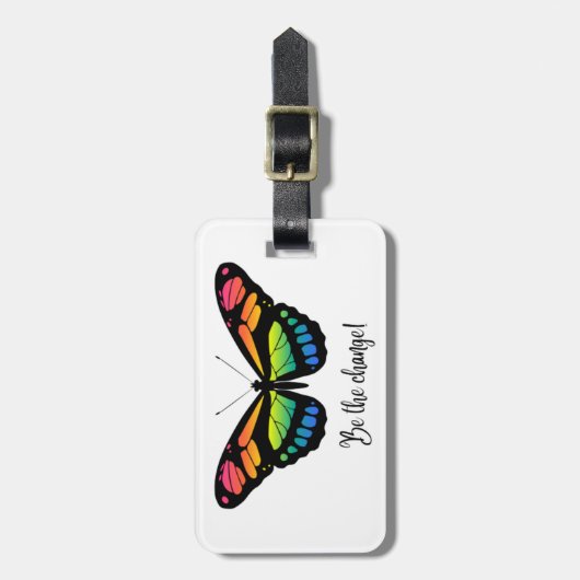 Wees de nieuwe vlinder bagagelabel (Voorkant verticaal)