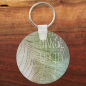 Wees de opdracht Wijzigen - Ghandi Sleutelhanger (Voorkant)