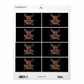 Wees de persoon die je goudvis denkt. etiket (Full Sheet)