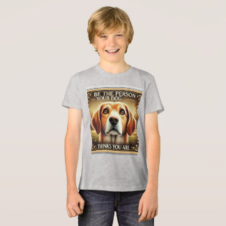 Wees de persoon die je hond denkt dat je bent - ee Tri-Blend shirt