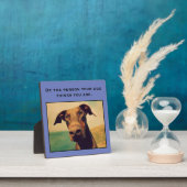 Wees de persoon die je hond denkt dat je bent fotoplaat (Insitu)