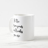 Wees de persoon die je hond denkt dat je hondenmam koffiemok (Voorkant links)