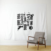 Wees de persoon die je hond wil wandkleed (In Situ (horizontaal))