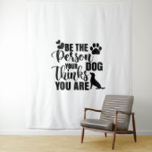 Wees de persoon die je hond wil wandkleed (In situ)