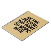 Wees de persoon Motivatie offerte Notitieboek (Linkerzijde)