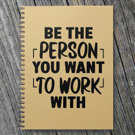 Wees de persoon Motivatie offerte Notitieboek