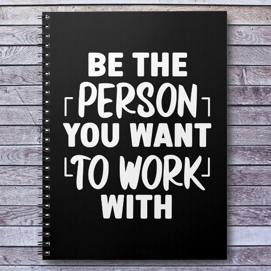 Wees de persoon Motivatie offerte Notitieboek