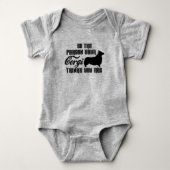 Wees de persoon Pembroke Welsh Corgi Puppy Dog Romper (Voorkant)
