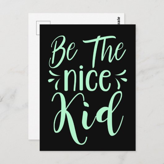 Wees de positieve boodschap van het mooie Kind in Briefkaart (Voorkant / Achterkant)