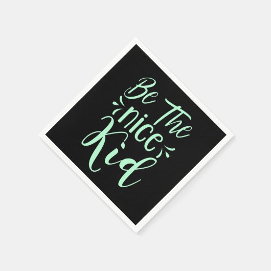 Wees de positieve boodschap van het mooie Kind in  Servet (Hoek)