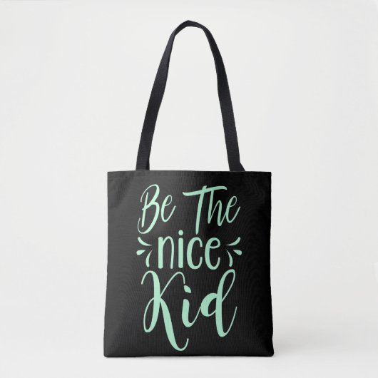 Wees de positieve boodschap van het mooie Kind in Tote Bag (Voorkant)