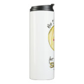 "Wees de reden", aangepaste naam tumbler Thermosbeker (Gedraaid links)