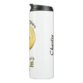 "Wees de reden", aangepaste naam tumbler Thermosbeker (Geroteerd rechts)