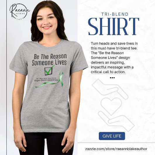 Wees de reden dat iemand leeft Tri-Blend Shirt