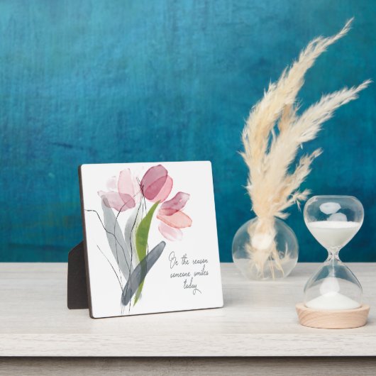 Wees de reden dat iemand vandaag lacht met roze bl fotoplaat (Insitu)