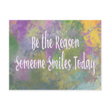 Wees de reden waarom iemand glimlacht - inspireren