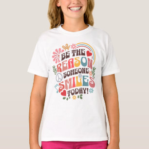 Wees de reden waarom iemand glimlacht vandaag Kind T-shirt