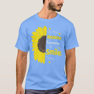 Wees de reden waarom iemand vandaag de zonbloem in t-shirt