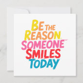 Wees de reden waarom iemand vandaag glimlacht (2) (Voorkant)