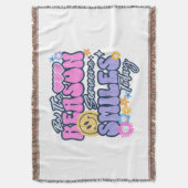 Wees de reden waarom iemand vandaag glimlacht deken (Voorkant Verticaal)