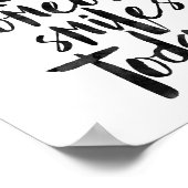 Wees de reden waarom iemand vandaag glimlacht poster (Hoek)