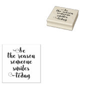 Wees de reden waarom iemand vandaag glimlacht rubberstempel (Gestempeld)