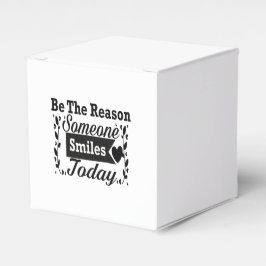 Wees de reden waarom iemand vandaag lacht geschenk bedankdoosjes