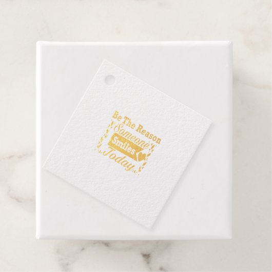 Wees de reden waarom iemand vandaag lacht geschenk bedankjes labels (Met doos)